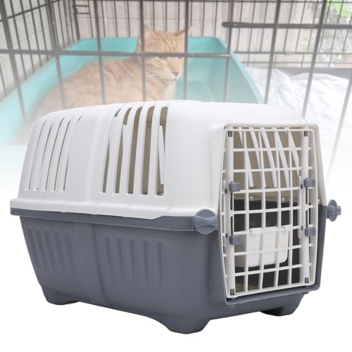 Haustier-Katzentransportbox, Haustierhütte, ideal für Spielzeughunderassen, kleine Katzen und kleine Tiere | Maße des Hundetransporters: 18,5 x 12,2 x 12,6 Zoll von Tyenaza