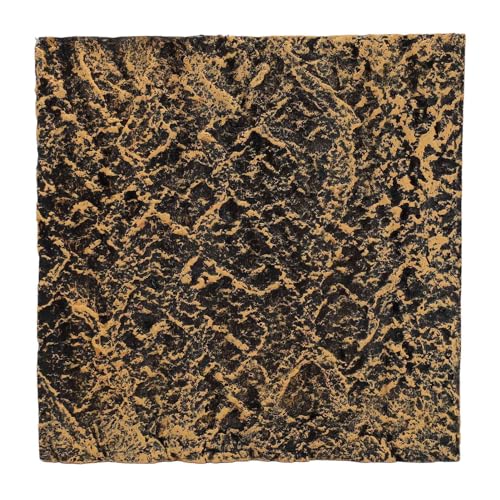 Tyenaza Reptile Panzer Hintergrundbrett, Rock Terrarium Hintergrund Hochsimulierte Klare Textur PU Habitat Climbing Board Dekoration (27 * 26.8cm) von Tyenaza