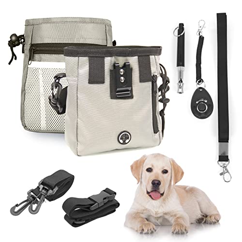 Tylu Welpen-Trainingsset Hundetraining Clickers Set Hunde Training Leckerlis Tasche Pfeife zur Kontrolle Stoppen Bellen Haustier Trainer Hundetraining Clicker von Tylulikaty