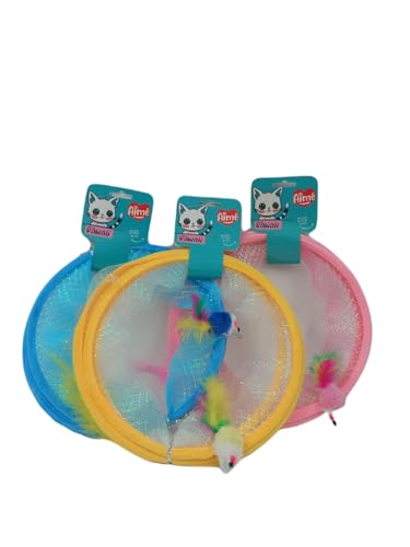 Aimé – Spielzeug Kawaii Tunnel Feder – Spiel Katze Wohnung – stimuliert Bewegung und Hören – Katzenspielzeug mit Federeffekt – Köder an den Enden – L 25 cm – zufällige Farbe: Gelb, Blau, Rosa Aimé – Spielzeug Kawaii Tunnel Feder – Spiel Katze Wohnung – stimuliert Bewegung und Hören – Katzenspielzeug mit Federeffekt – Köder an den Enden – L 25 cm – zufällige Farbe: Gelb, Blau, Rosa von Aimé
