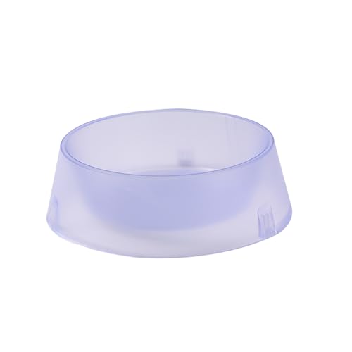 Große Teigschüssel Wassernapf, kippsicher, PP-Futternapf, auslaufsicher, durchscheinender Futternapf, transparenter Futternapf, wasserdicht Einzelnapf für Haustiere, Katzen Hunde (Purple, One Size) von Tyuffghet