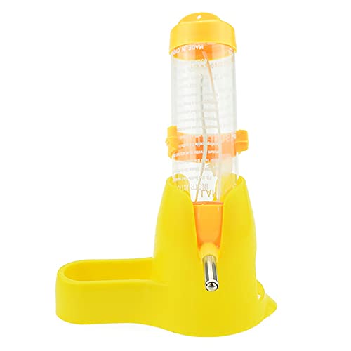 Tyuffghet Katzenfutterspender Trockenfutter mit Basisspender Hamster Kleintierbedarf (Yellow, One Size) von Tyuffghet