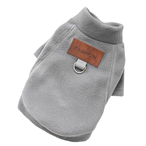 Tyuffghet Fahrradanhänger Hunde Katzen Herbst und Winter Kleidung und Fleece Unterhemden sind draußen getragen (Grey, XL) von Tyuffghet