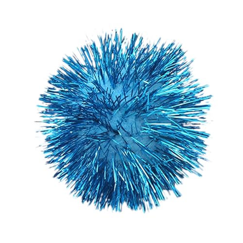 Tyuffghet Gummi Dog Toys de compagnie, oignon doré élastique 5cm, jouet amusant Pour Chat, Grand oignon doré à Paillettes, jouets Teaser Pour Chat (Blue, One Size) von Tyuffghet