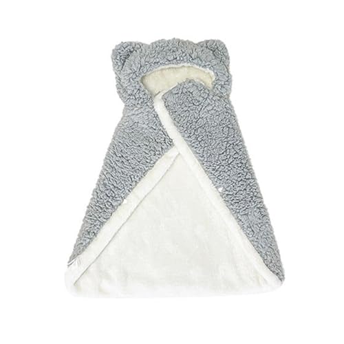 Tyuffghet Hundejacke Geschirr Hunde-Schal-Decke, Haustier-Robe, Decke, Haustier-Kleidung, warme Schlafdecke (C-Grey, L) von Tyuffghet