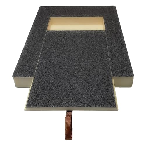 Tyuffghet Lachende Schüsseln Holz, langlebig fusselfrei, für die Pflege von Haustierbedarf, Schleifpapier-Kratzbrett (Black, One Size) von Tyuffghet