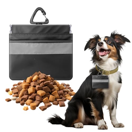 Tyuyuio Leckerli-Tasche für Hunde, tragbare Haustiertasche, Hüftclip, reflektierende Snack-Tasche für Haustiere, inklusive Clip und Karabiner von Tyuyuio