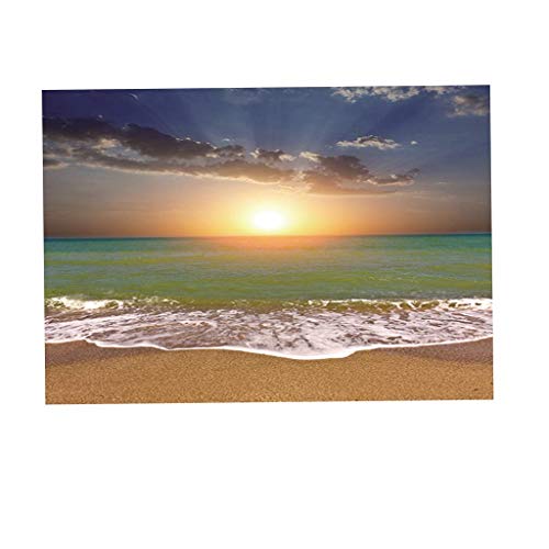 U/ D PVC einseitig Aquarium Hintergrund Poster Dekor Fisch Tank Wand Hintergrund Bild Ozean Strand (XL) von U/ D