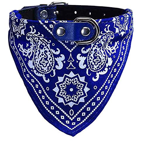 Haustier Halstuch Verstellbar Haustier Halsband Dreieckstuch Bandage Bandana Fütterung Reinigung Schal Haustier Zubehör Blau Kreative und Exquisite Verarbeitung von U-K