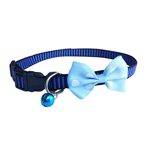 Verstellbares Haustierhalsband mit Fliege für kleine Hunde und Katzen, Kätzchenhalsband mit Glöckchen, kreative und exquisite Verarbeitung von U-M