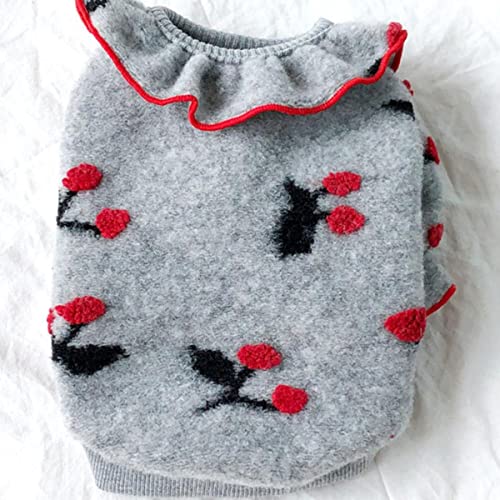 Beliebte Pflaume Hundebekleidung Herbst und Winter Kleidung Haustier Pullover Teddy Schnauzer Warmer Pullover Welpe Weiche zweibeinige Kleidung von UBPJETN