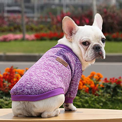 Klassisch warme Hundekleidung Welpen Haustier Katze Kleidung Pullover Jacke Mantel Wintermode Weich für kleine Hunde Chihuahua Medium Dog Cat von UBPJETN