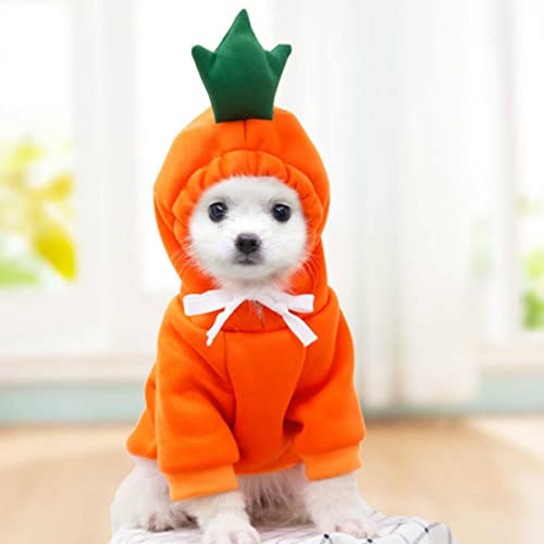 Weißer Rettich Hoodie Haustier Hund Kleidung Weihnachten Hirsch Kleidung Hunde Samt Super Kleine Nette Warme Chihuahua Winter Soft Boy Maskottchen von UBPJETN