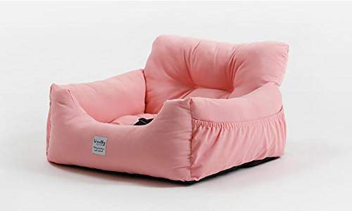 UCARE Hundebett Auflage Hundekissen Mit Hundeschnur und Tasche Hundekorb Hundekörbchen Fit für kleine und mittlere Haustiere (L 60 * 50 * 36cm, Pink) von UCARE