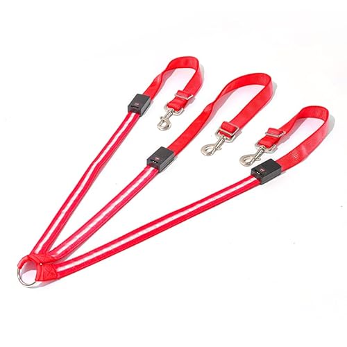 UDRENM Pferdehalfter aus Nylon, 6 mm dick, verstellbar, für Pferde, Reiten, Rennausrüstung, Trainingsseil (rot, M) von UDRENM