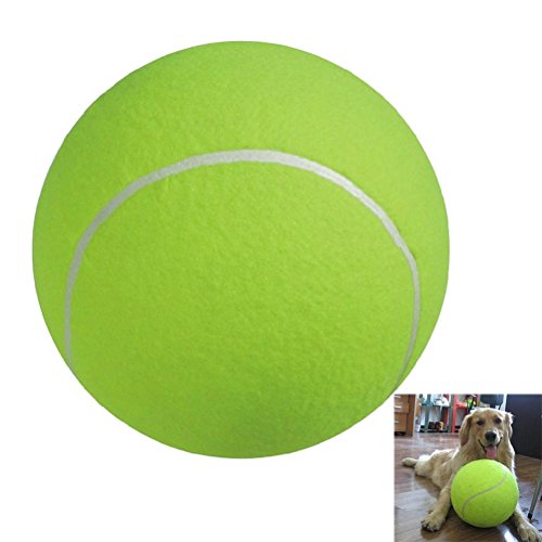 Ueetek Tennisball für Hunde, 24 cm, Sportball, Riesen-Tennisball, Jumboball, großes Spielzeug für Haustiere von UEETEK