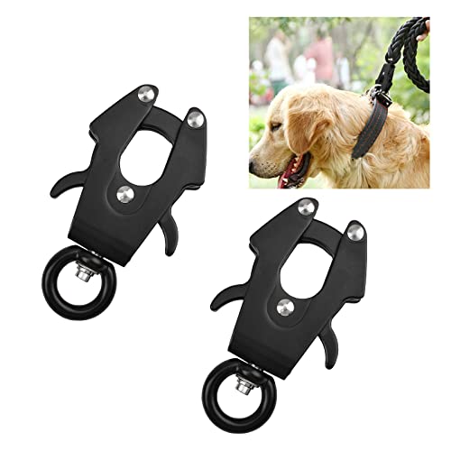 Ufurmate Frosch-Clip für Hundeleine, Weltraum-Aluminium-Verriegelung, schnelllösende Schnalle, rostbeständig, Hundeleinenschließe, 360 Grad drehbarer Clip um das Hundehalsband zu verbinden von UFURMATE