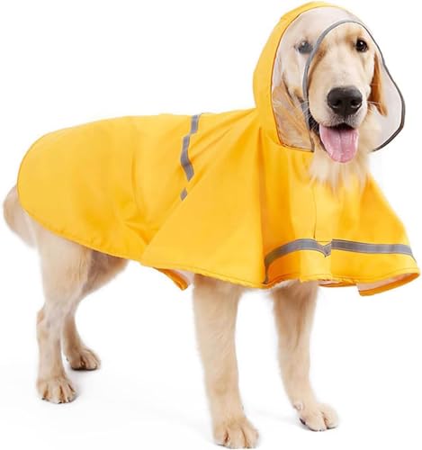 1 Hunde-Regenmantel, Poncho, Hunde-Regenmantel mit Kapuze, Hunde-Regenjacke, Regenmantel, Hundemantel, Hundekleidung, Regen-Hunde-Regenmantel,2XL von UHGFIMP