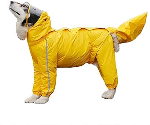 wasserdichte Hundemäntel, Regenjacken, Hunde, vollständige Abdeckung, große Hunde, Regenmäntel, Hunde, vierbeiniger Schwanz, Kapuzen-Regenmantel,10XL,A-girl von UHGFIMP