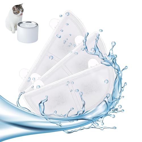 3Pcs Trinkbrunnen Filter Ersatzfilter für Trinkbrunnen für Katzen und Hunde, Katzenbrunnen Filter Katzen Trinkbrunnen Filter Ersatzfilter Katzenbrunnen von UICCVOKK