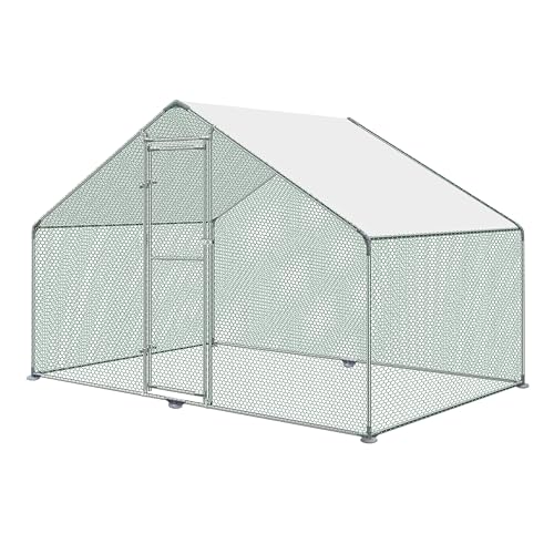 UISEBRT Hühnerstall Käfige Kleintierstall 3 x 2 x2 m - Freilaufgehege mit PE Dach für Geflügel, Kaninchen, Kleine Haustiere, Hunde (3 x 2 x 2 m) von UISEBRT