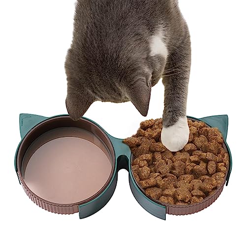 Hundenäpfe für kleine Hunde - Puppy Dishes Doppelte Futternäpfe für Katzen,Futternäpfe für Welpen und Kätzchen, Katzenfutter-Wasserspender für Leckerlis und Snacks Ukalou von UKALOU