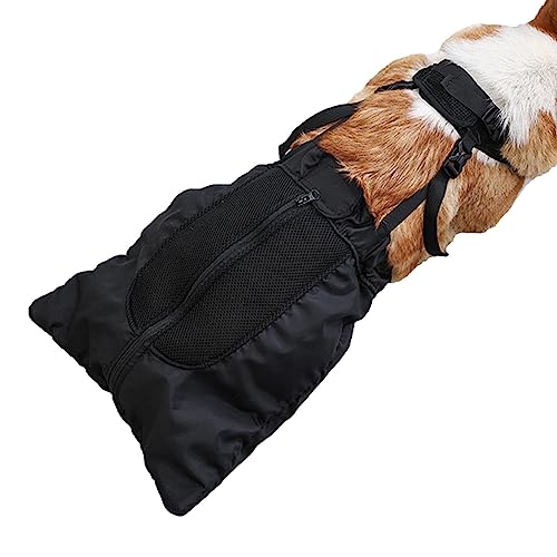 Pet Drag Bag, Welpentragetasche zum Spazierengehen, Behinderte gelähmte Haustier Hund Schutztasche Schlepptasche Erholungstasche Rollstuhl Alternative, atmungsaktive schützende Rückbein-Zugtasche für von UKALOU