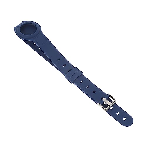 Haustierhalsband Tracer für Katzenhalsbänder Hundelichtclip Schild Markierungshülse Tracer-Schutzhülle Welpe Haustier-Tracer-Abdeckung Hundehalsband-Tracer-Abdeckung Kieselgel Navy UKCOCO von UKCOCO