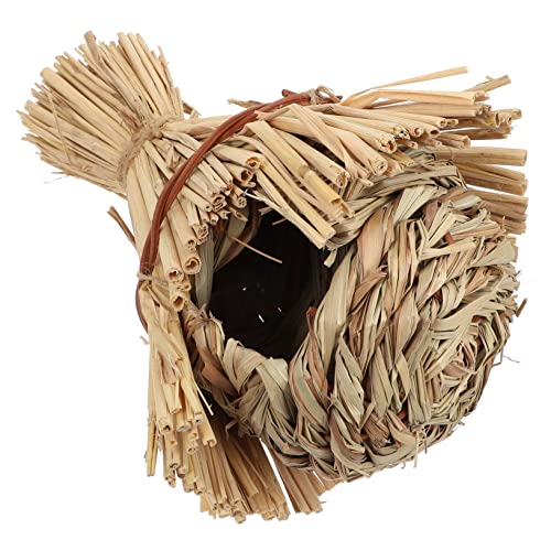 UKCOCO 1 Stück Vogelnest aus Stroh Rattan Vogelnest für Käfig Seegras Weiden handgefertigt vogelhaus Papageiennest aus Stroh Park hängendes Vogelnest Strohnest für Vögel UKCOCO 1 Stück Vogelnest aus Stroh Rattan Vogelnest für Käfig Seegras Weiden handgefertigt vogelhaus Papageiennest aus Stroh Park hängendes Vogelnest Strohnest für Vögel von UKCOCO