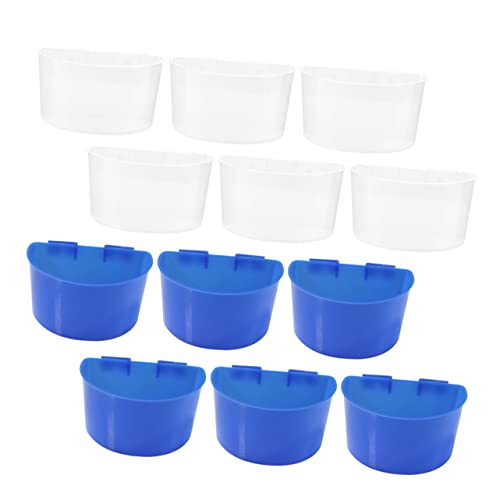 UKCOCO 12Er-Box Vogel Sandbecher Essen Vogel Fütterer Vogelfutterbecher Trinker Vogelfütterungsbecher vogelkäfig Birdcage Bird cage Anhänger Wassernapf für Haustiere Vogeltränke Plastik UKCOCO 12Er-Box Vogel Sandbecher Essen Vogel Fütterer Vogelfutterbecher Trinker Vogelfütterungsbecher vogelkäfig Birdcage Bird cage Anhänger Wassernapf für Haustiere Vogeltränke Plastik von UKCOCO