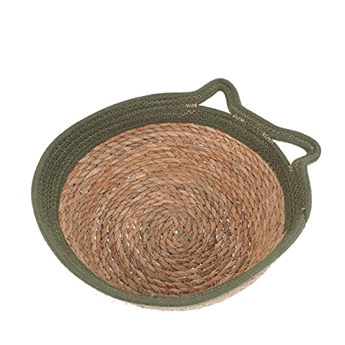 UKCOCO 1stk Haustierbett Aufbewahrungskorb Aus Rattan Kühlkissen Für Haustiere Kleines Welpenbett Haustier-Sofa Rattan-haustierhäuser Korb Aus Seegras Haustierhaus Stroh Kleiner Hund von UKCOCO