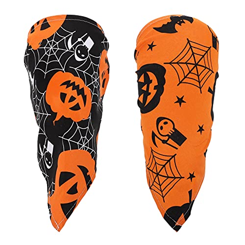 UKCOCO 2st Lätzchen Dreieckstuch Für Hunde Halloween-hundehalsband Kleine Hundebandanas Kürbis Haustier Bandana Welpe Halloween Bandana Haustier-Bandana Lipgloss Baumwolle Empfindlich von UKCOCO