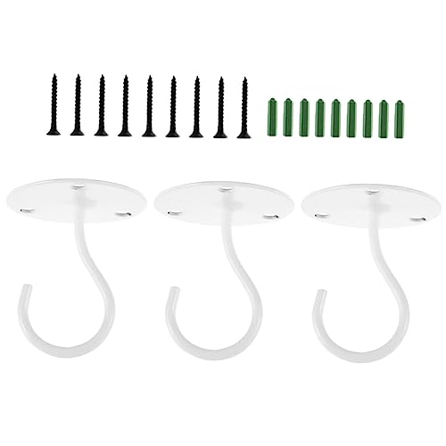 UKCOCO 3stücke Wandmontage Haken Für Blumenampeln -Haken Für Pflanzen Vogelhäuser Laternen Und Dekorationen Für Balkon Und Garage Weiße Farbe UKCOCO 3stücke Wandmontage Haken Für Blumenampeln -Haken Für Pflanzen Vogelhäuser Laternen Und Dekorationen Für Balkon Und Garage Weiße Farbe von UKCOCO
