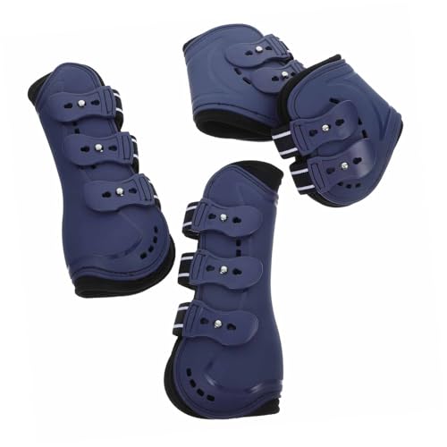 UKCOCO 4 Stück Pferdebeinstiefel Pferdeleggings Pferdetransportstiefel Sehnenschoner Für Pferde Pferdefußabdeckung Pferdebeinschutzhülle Pferdeschienengamaschen Reitstiefel Für Pferde Pu UKCOCO 4 Stück Pferdebeinstiefel Pferdeleggings Pferdetransportstiefel Sehnenschoner Für Pferde Pferdefußabdeckung Pferdebeinschutzhülle Pferdeschienengamaschen Reitstiefel Für Pferde Pu von UKCOCO