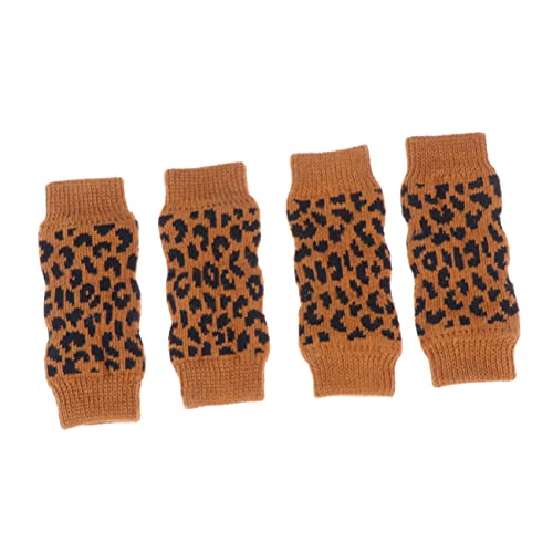 UKCOCO 4 Stück Thermische Kniewärmer Haustier-Bein-Socke Hundesocken Thermische Socken Welpen-kit Warme Socken Sockenschuhe Haustier-beinschutzsocke Strumpf Warm Halten von UKCOCO