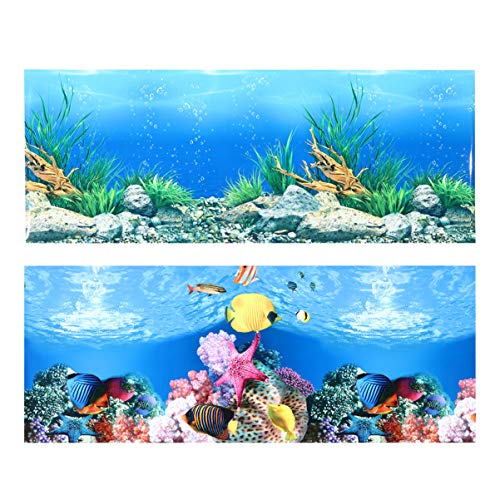 UKCOCO Aufkleber Für Aquarien Selbstklebender Aufkleber Ansprechende Tapete Aquarium Aufkleber Hintergrund Aquarium-Hintergrund Aquarium-bildhintergrund Panzer 3D Schildkröte von UKCOCO