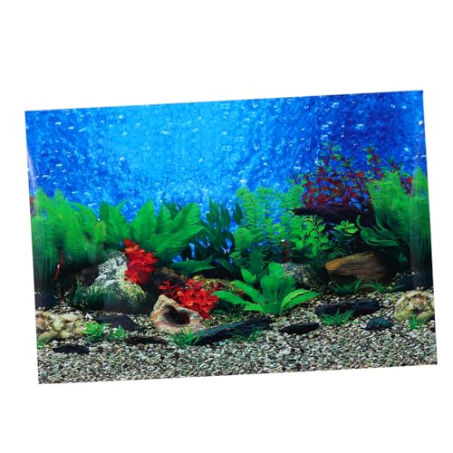 UKCOCO Aquarium-hintergrundaufkleber Aufkleber Für Aquarien Aquariumhintergrund 55 20-gallonen-Aquarium-Hintergrund Ajr-Plakat 3D Dreidimensional Hintergrundpapier Filmpapier von UKCOCO