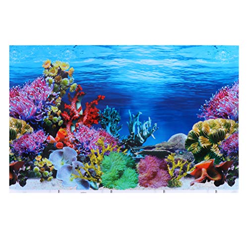 UKCOCO Aquarium Hintergrundpapier 3D Wandbanner Für Aquarien Aquarium-Plakat Plakate Für Aquarien Unterwasserdekorationsaufkleber Kies Für Aquarium Dickfilmpapier Wandaufkleber von UKCOCO