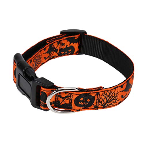 UKCOCO Halloween-hundehalsband Halloween-katzenhalsband Haustierhalsband Für Hunde Großer Rassen Geisterkragen Klein Kätzchenhalsband Für Hollowen Hündchen Mädchen von UKCOCO