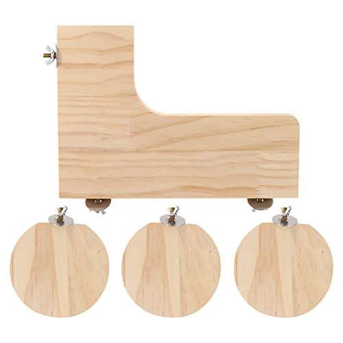 UKCOCO Hamster- Holzplattform- Standbrett: 4Pcs- Kaninchen- Regalpedale 27X19. 5 cm für Budgie Sittich Cockatiel Gerbil Chinchillas Guinea Pig Training Aktivität Spielplatz von UKCOCO