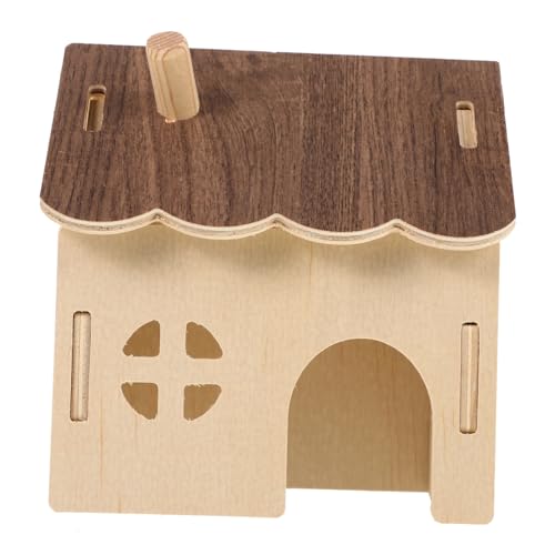 UKCOCO Hamsternest Aus Holz Klein Hamsterhaus Tunnel Verschachtelung Drinnen Versteck Wurf Tierhaus Für Käfig Haustier Hamsterhäuser Zusammenbauen Rattenvorräte Hölzern UKCOCO Hamsternest Aus Holz Klein Hamsterhaus Tunnel Verschachtelung Drinnen Versteck Wurf Tierhaus Für Käfig Haustier Hamsterhäuser Zusammenbauen Rattenvorräte Hölzern von UKCOCO