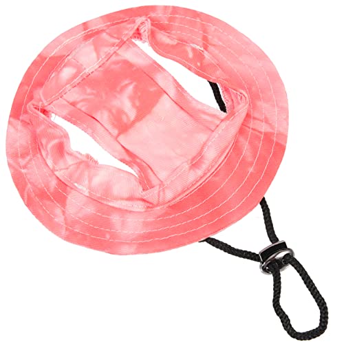 UKCOCO Haustierhut Haustier-Baseballkappe Outdoor-Bekleidung Hundekostüm Hut Katzenhut Outdoor-Hut Verstellbare Hüte Für Hunde Sonnenschutzkappen Hunde-Eimerhüte Rosa Niedliche von UKCOCO