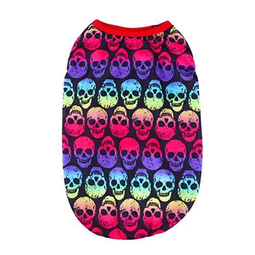 UKCOCO Haustier Hund Pullover Hundeweste Halloween Halloween-Kleidung Für Haustiere Buntes Welpen-Sweatshirt Haustiere Bunte Kleidung Katze-Halloween-Outfit Winter Jacke Reine Baumwolle von UKCOCO