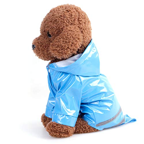 UKCOCO Regenjacke Für Welpen Regenmäntel Für Hunde Hunderegenmäntel Für Mittelgroße Hunde Hunderegenmantel Mit Kapuze Großer Hund Regenmantel Haustier Regentage Slicker Die Katze Kleidung von UKCOCO