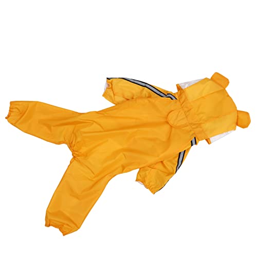 UKCOCO Hunde Regenmantel wasserdichte Mantel Regenjacke für Hunde mit Kapuze Und Kragen& Kabelbaum- Loch Haustierform Regengeschnittene Regenjacke für Kleine Mittelgroßen Hunde S von UKCOCO