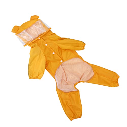 UKCOCO Regenmantel Für Haustiere Regenponcho Für Hunde Regenjacken Für Hunde Haustier Hoodie Regenanzug Hundejacke Hund Regenmantel äntel Für Hunde Kleiner Hund Stoff Ganzer Körper von UKCOCO