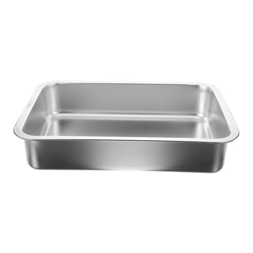 UKCOCO Kasten Katzentoilette aus Edelstahl großes katzenklo Metall katzenklo Käfige Kaninchen Haustier katzenstreu Katzentoiletten für Wohnungskatzen Katzenbedarf Rostfreier Stahl Silver UKCOCO Kasten Katzentoilette aus Edelstahl großes katzenklo Metall katzenklo Käfige Kaninchen Haustier katzenstreu Katzentoiletten für Wohnungskatzen Katzenbedarf Rostfreier Stahl Silver von UKCOCO
