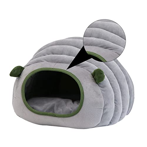 UKCOCO Hamsterversteck Katze Bett Cave Runde Kuschel Haustier Bett Haustier Nest Weich Schlafbett Haustier H?hle Bett für Winter Haustiere Puppy Indoor Pet Katzenbetten von UKCOCO