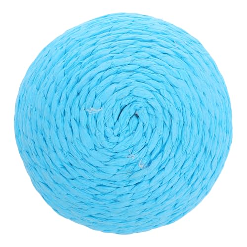 UKCOCO Katze Sisalkugel Fuzzy-Bälle für Katzen Katzenspielzeug aus Draht Guck-Guck Katzen interaktives katzenspielzeug Sisal-Seilspielzeug für Katzen Katzenseilball Sky-Blue von UKCOCO