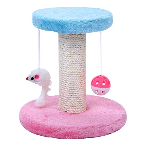 UKCOCO Katzenspielzeug 1 PC Creative Pet Cat Klettergerüst Bell Lifting Rope Rat Ball Cat Climber Rack Pet Cat Scratch Toy (zufällige Farbe) von UKCOCO